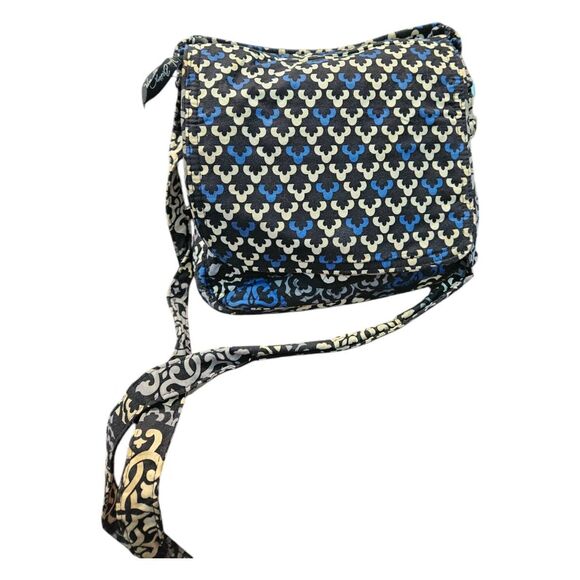 Vera Bradley Tribal Blue Crossbody Bag and Cosmetic Bag Set - Picture 2 of 8